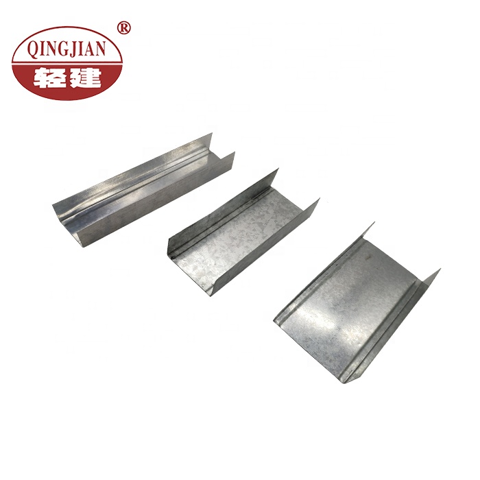 China Manufacturer Quality Guarantee Light Track Frames Metal Stud Steel Profile Price For Decorative Ceiling